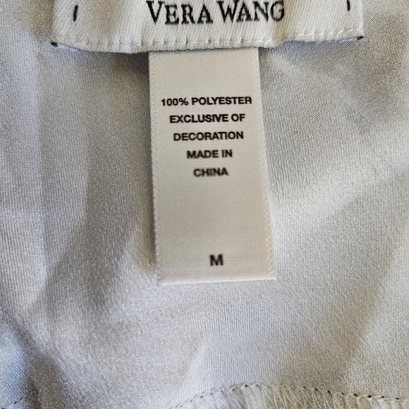 Elegant White Slip Dress with Black Lace Trim - Picture 4 of 4